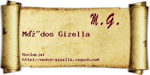 Mádos Gizella névjegykártya